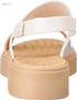 Zaxy Back Flatform Sandal – Nude Rubber Flip Flop for Women - Safqqa