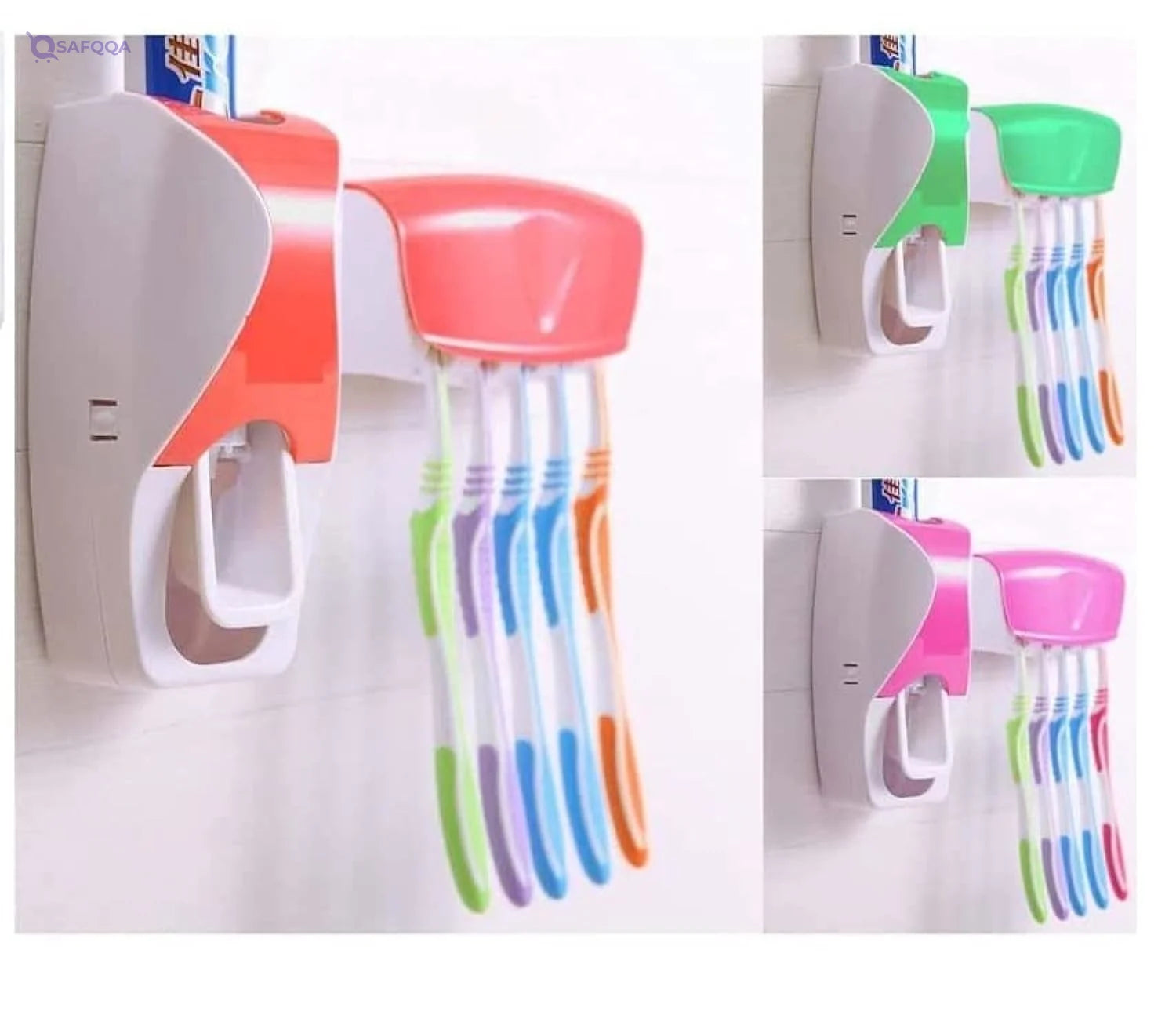Elyassin Toothbrush And Toothpaste Holder Made from durable, high-quality plastic - Safqqa