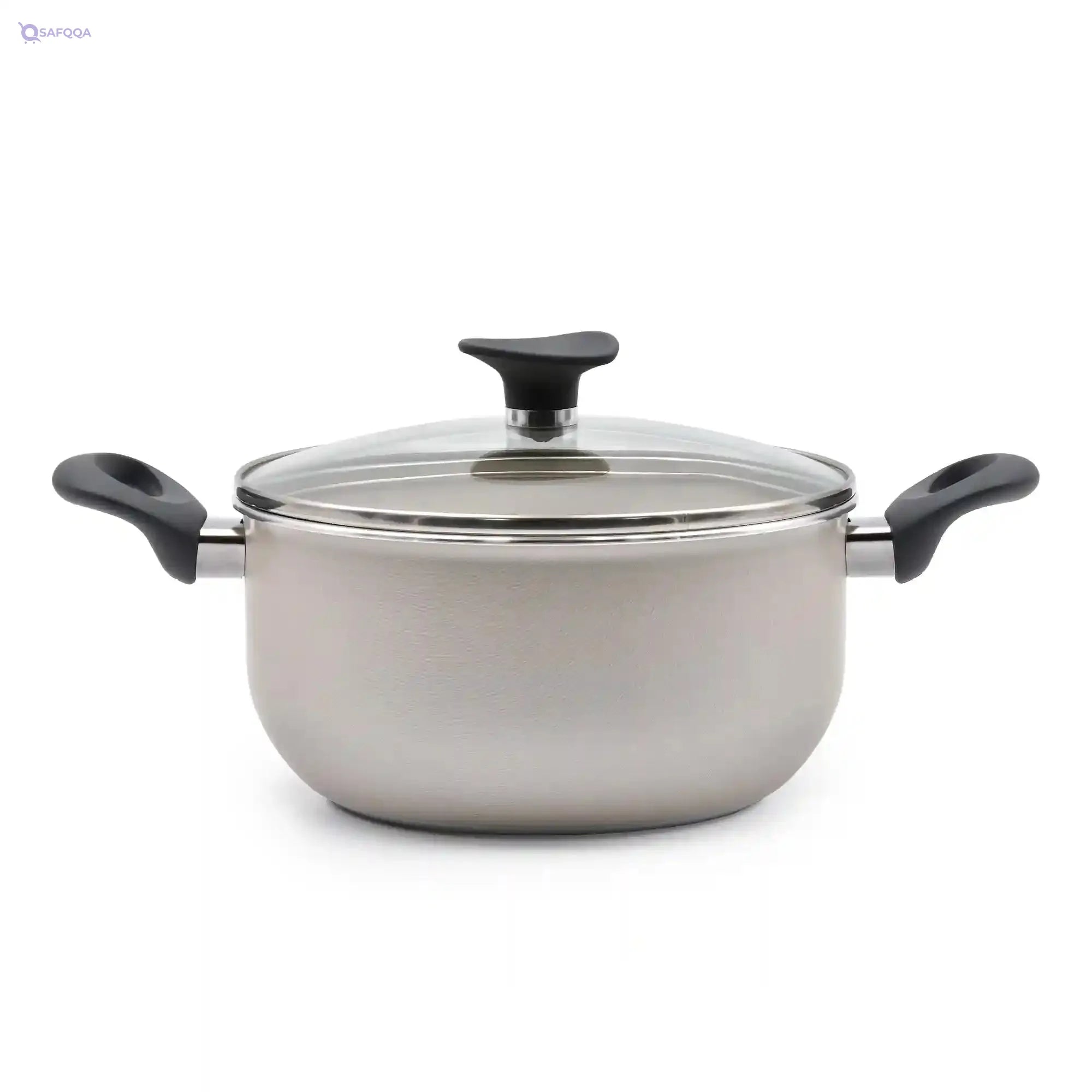 Celar Aveiro Aluminium Non-Stick Pot with Bakelite Soft-Touch Handle, 16 cm, - Safqqa