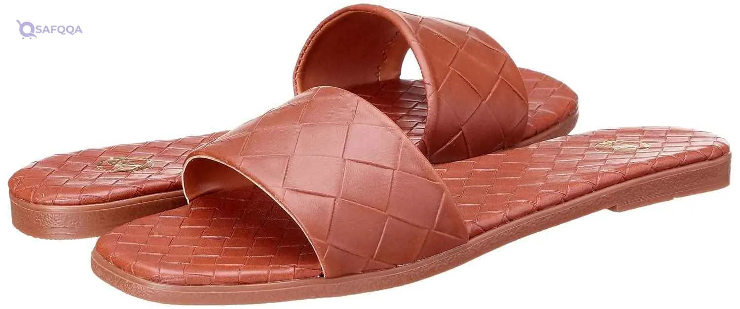 Club Aldo Square-Toe Basket-Weave Slide Slippers For Women - Safqqa Egypt