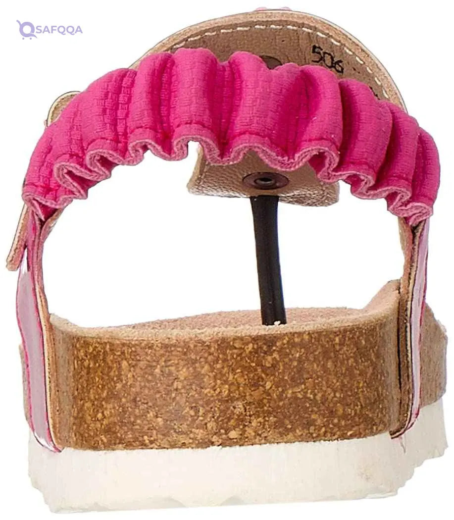Bellino Flower Embellished Elastic Back Strap Thong Sandals for Girls - Safqqa Egypt