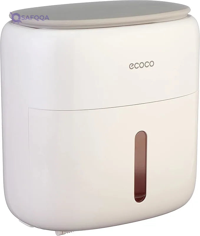 Ecoco Wall-Mounted Waterproof Toilet Paper Holder - Safqqa