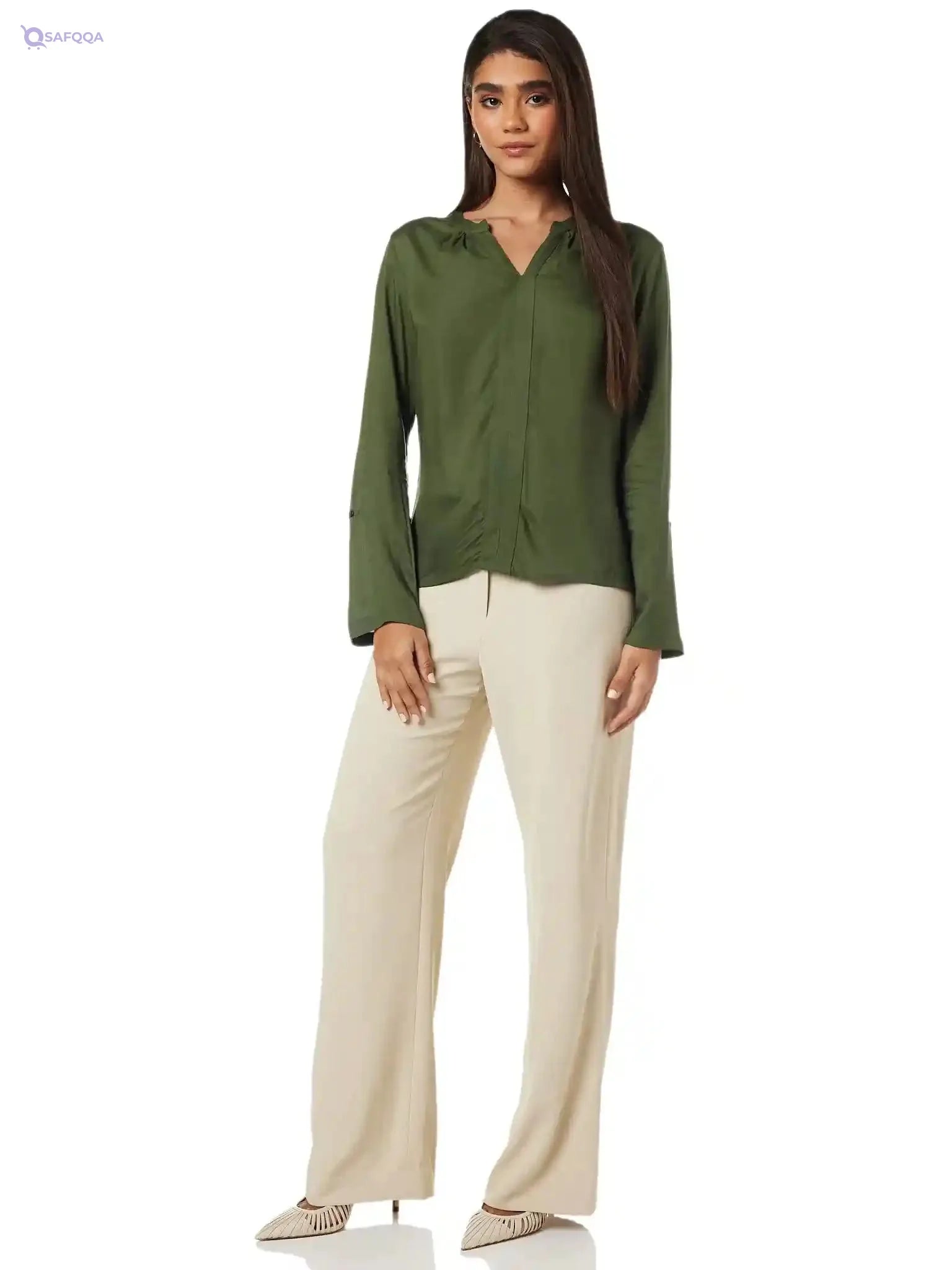 Amazon Brand - Symbol Women's Solid Regular Fit Top - Safqqa Egypt