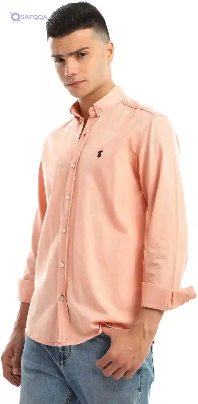 White Rabbit Full Buttoned Long Sleeve Regular Fit Shirt for Men - Safqqa Egypt