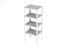 Bama 4-Tier Utility Shelf, 75x60x187 cm, White – Heavy-Duty 240kg Capacity - Safqqa