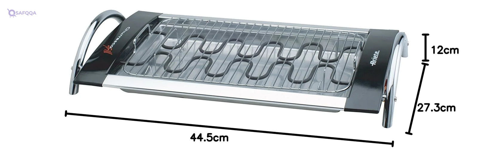 Ariete Churrasco Grill – Double Grill with Aluminum Tray, 2000 Watts - Safqqa