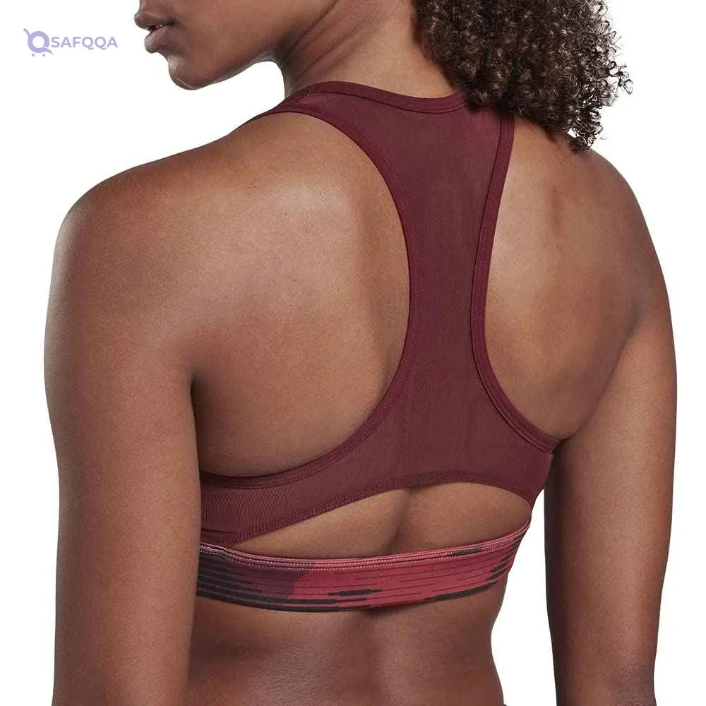 Reebok Women's Running Bra (GI6572_Maroon_34B) - Safqqa