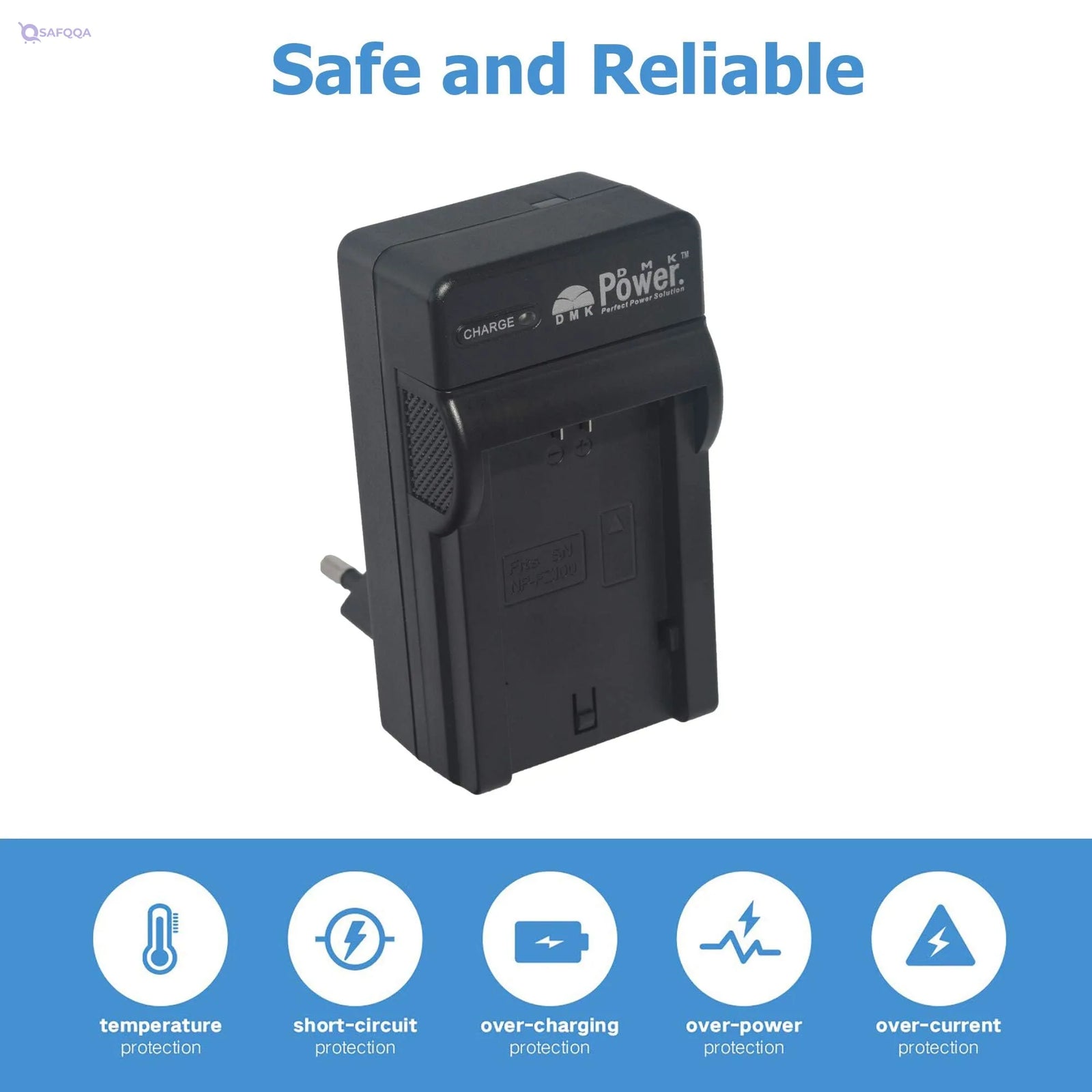 DMK Power Rechargeable Camera Battery & Travel Charger Kit for Sony Alpha - Safqqa