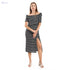 JAMILA Striped Casual Dress With Side Slits For Women,Comfortable design for everyday and summer wear. - Safqqa