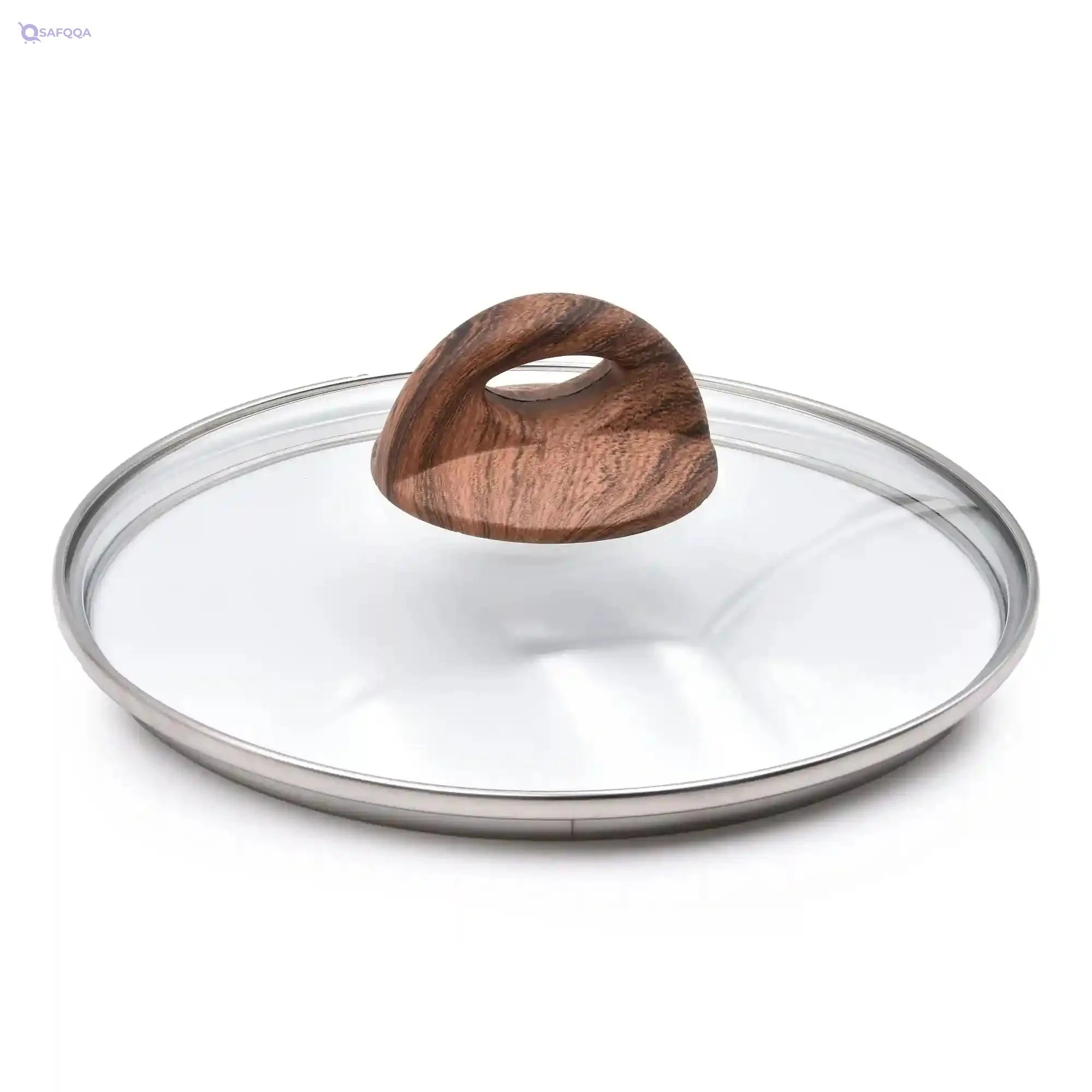 Celar Aluminium Casserole with Bakelite Soft Touch Fitting Wooden Handle, 22 cm Diameter, Green, Made In Portugal - Safqqa