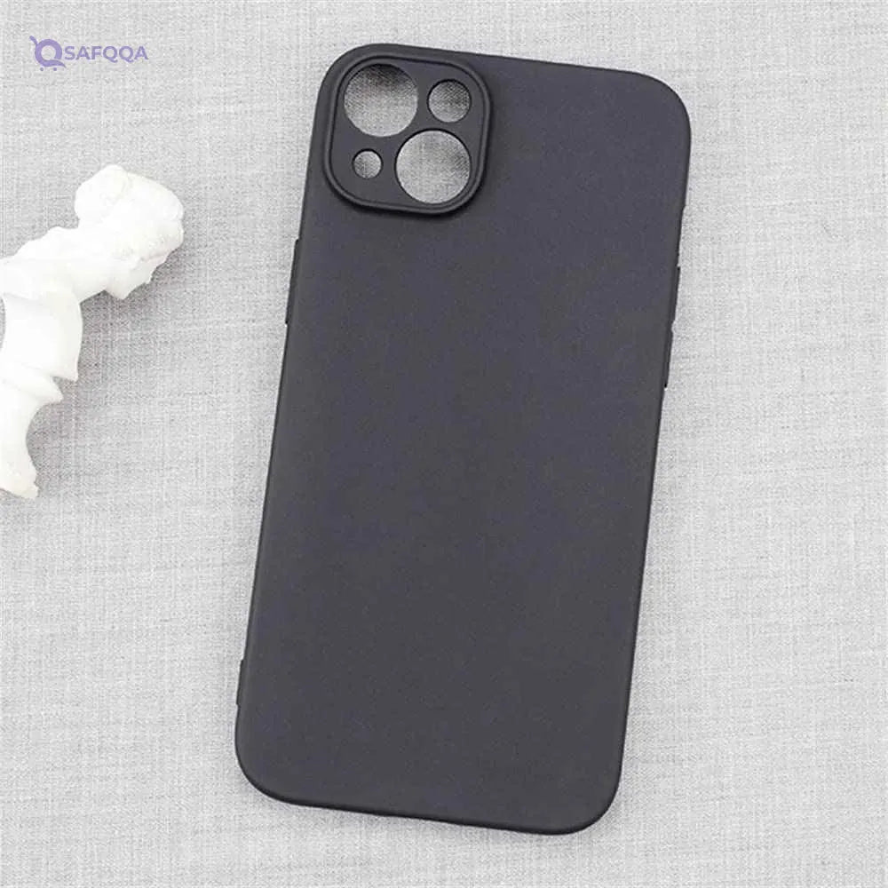 Case for iPhone 14, 6.1-Inch, Silky-Soft Touch, Full-Body Protective Case, Shockproof Cover with Microfiber Lining(Black) - Safqqa