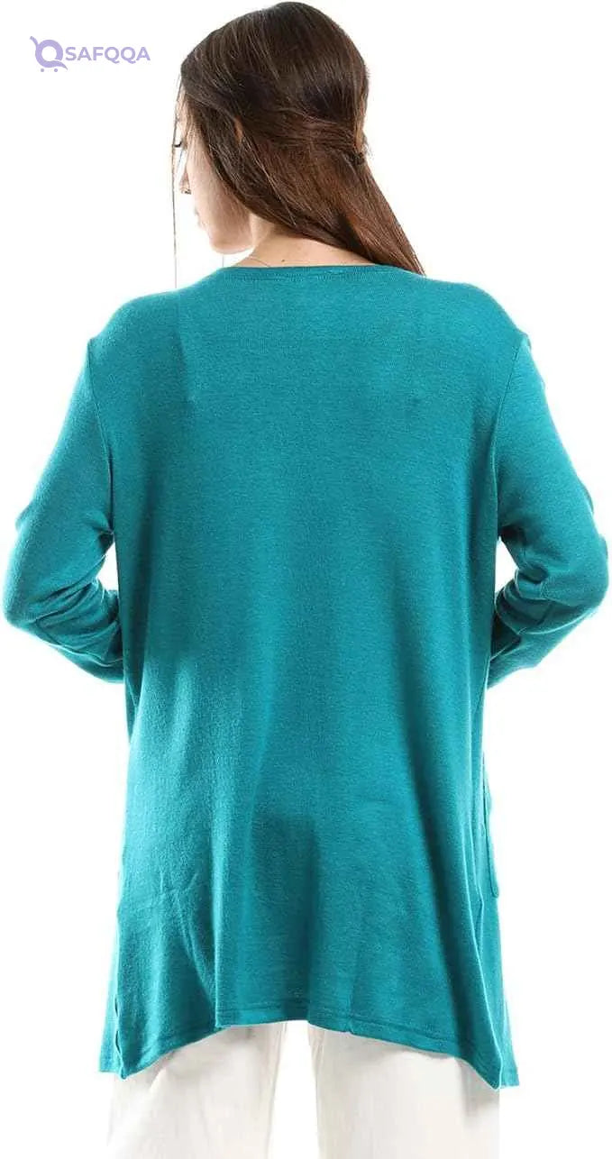 JAMILA Women's Short Cardigan with Front Pockets - Safqqa Egypt