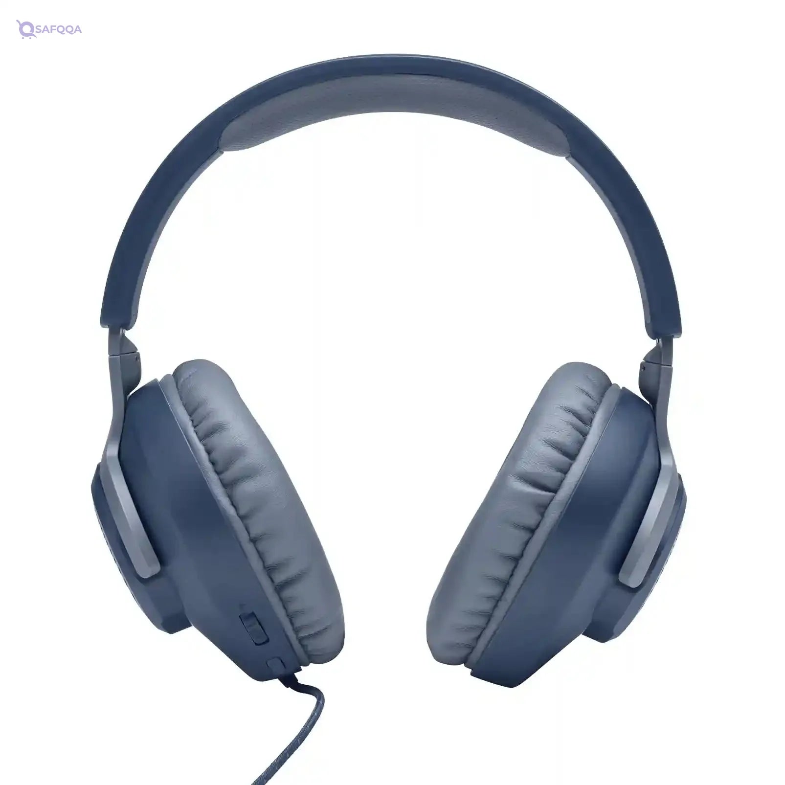 JBL Quantum 100 Wired Over-Ear Gaming Headset With A Detachable Voice-Focus Boom Mic, Quantumsound Signature, Lightweight Headband, Memory Foam Ear Cushion, Pc And Gaming Console Compatible - Blue - Safqqa
