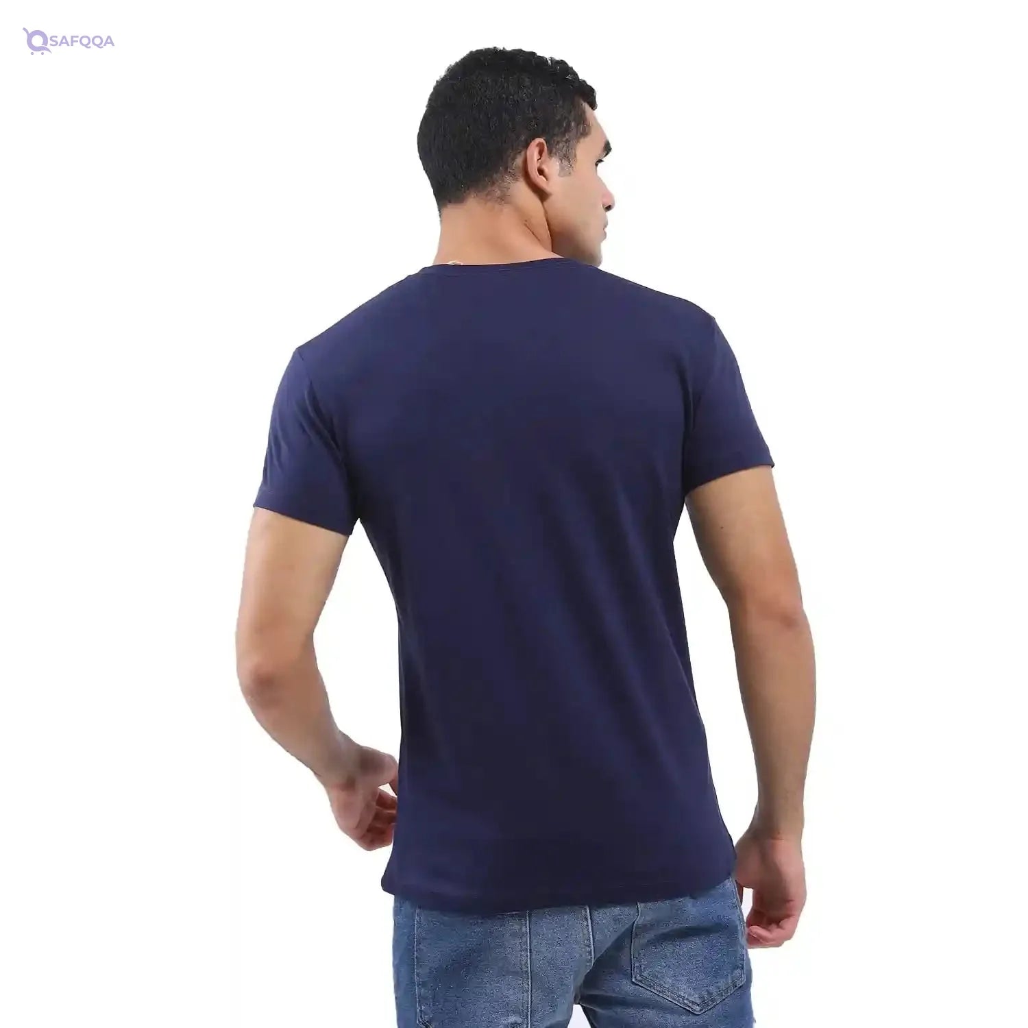 White Rabbit Heather Cotton Round Neck T - Safqqa Egypt