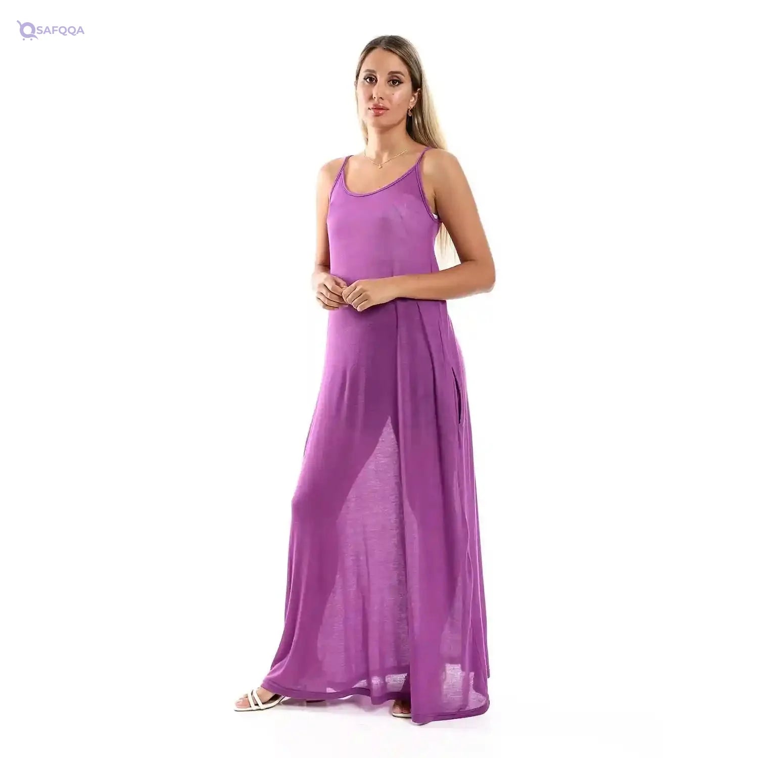 Jamila Women Spaghetti Sleeves Long Dress - Safqqa Egypt
