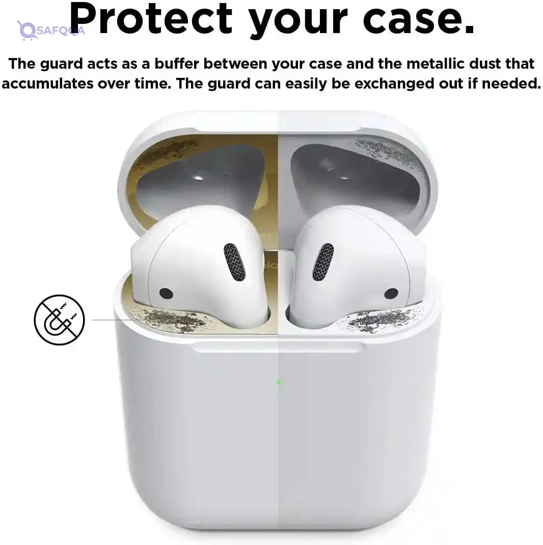 Elago Dust Guard for 2nd Generation Apple Airpods 2 Sets Gold - Safqqa Egypt