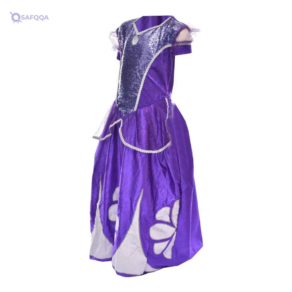 Fabric costume sofia the fisrt design with giltter for girls - Safqqa Egypt