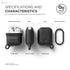 ELAGO AIRPODS WATERPROOF HANG CASE - BLACK - Safqqa