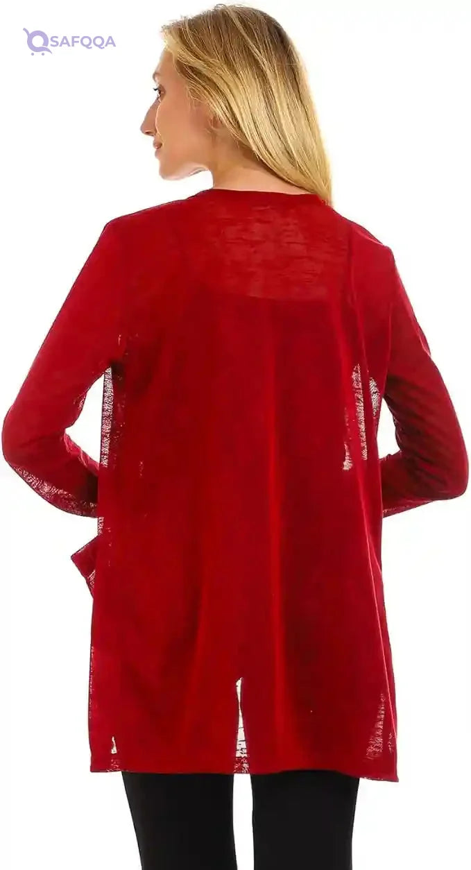 JAMILA Women's Short Cardigan with Front Pockets - Safqqa Egypt