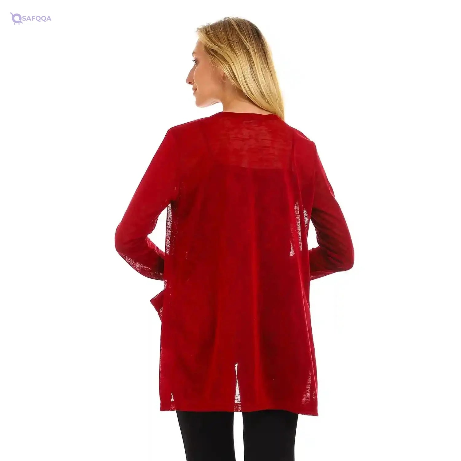 Jamila Women Side Pockets Short Cardigan SWEATER - Safqqa Egypt