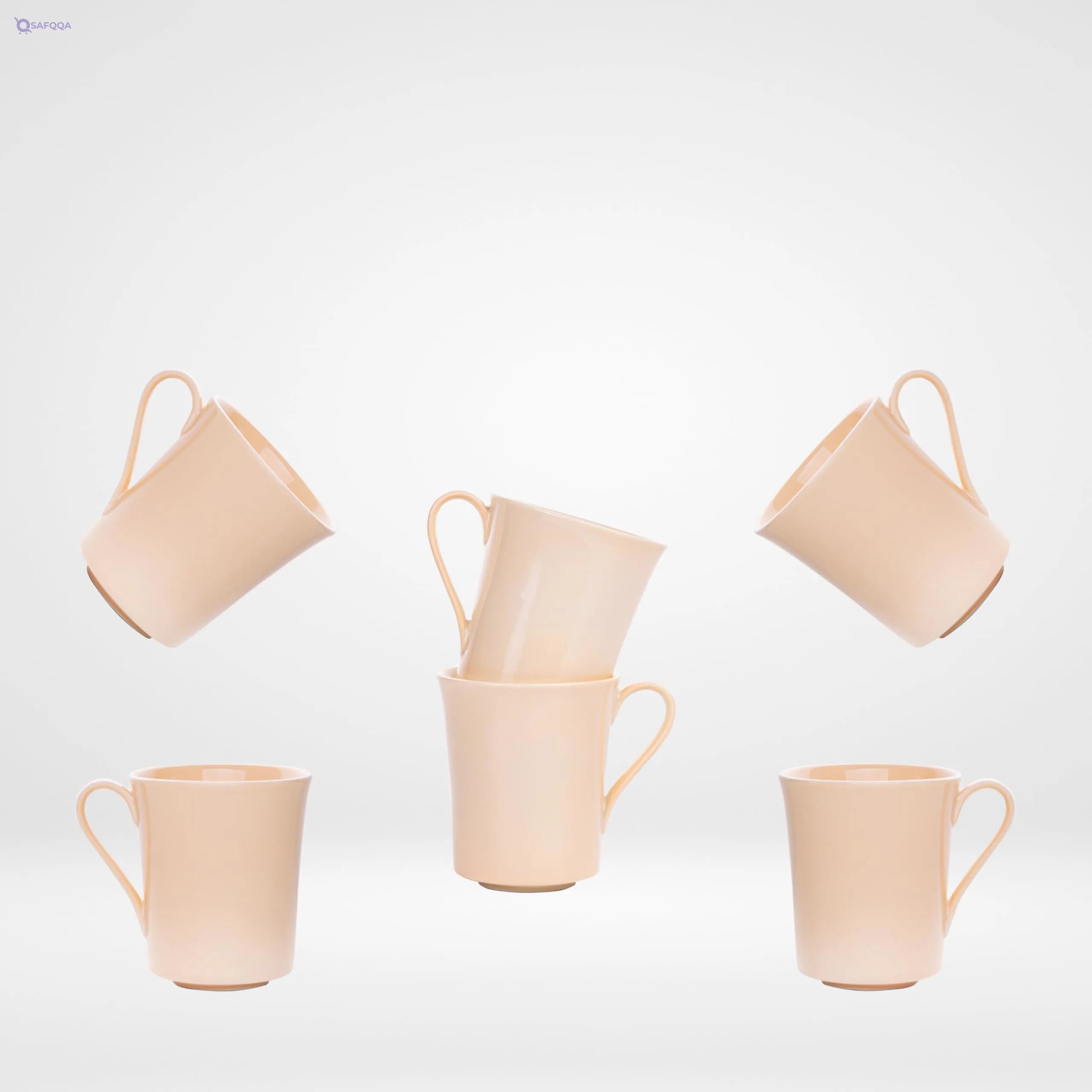 Fathy Mahmoud Porcelain tableware Galaxy Mug Set 6 pcs.- Simon 1 box - Safqqa