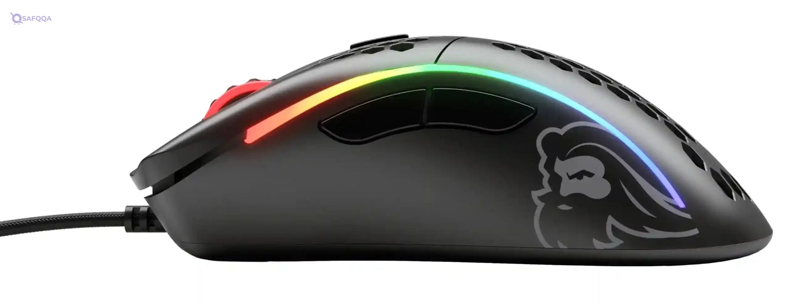 Glorious PC Gaming Race Black Gaming Mouse - Glorious Model D Gaming Mouse Honeycomb - Ultralight RGB Mouse - PC Mouse - Safqqa