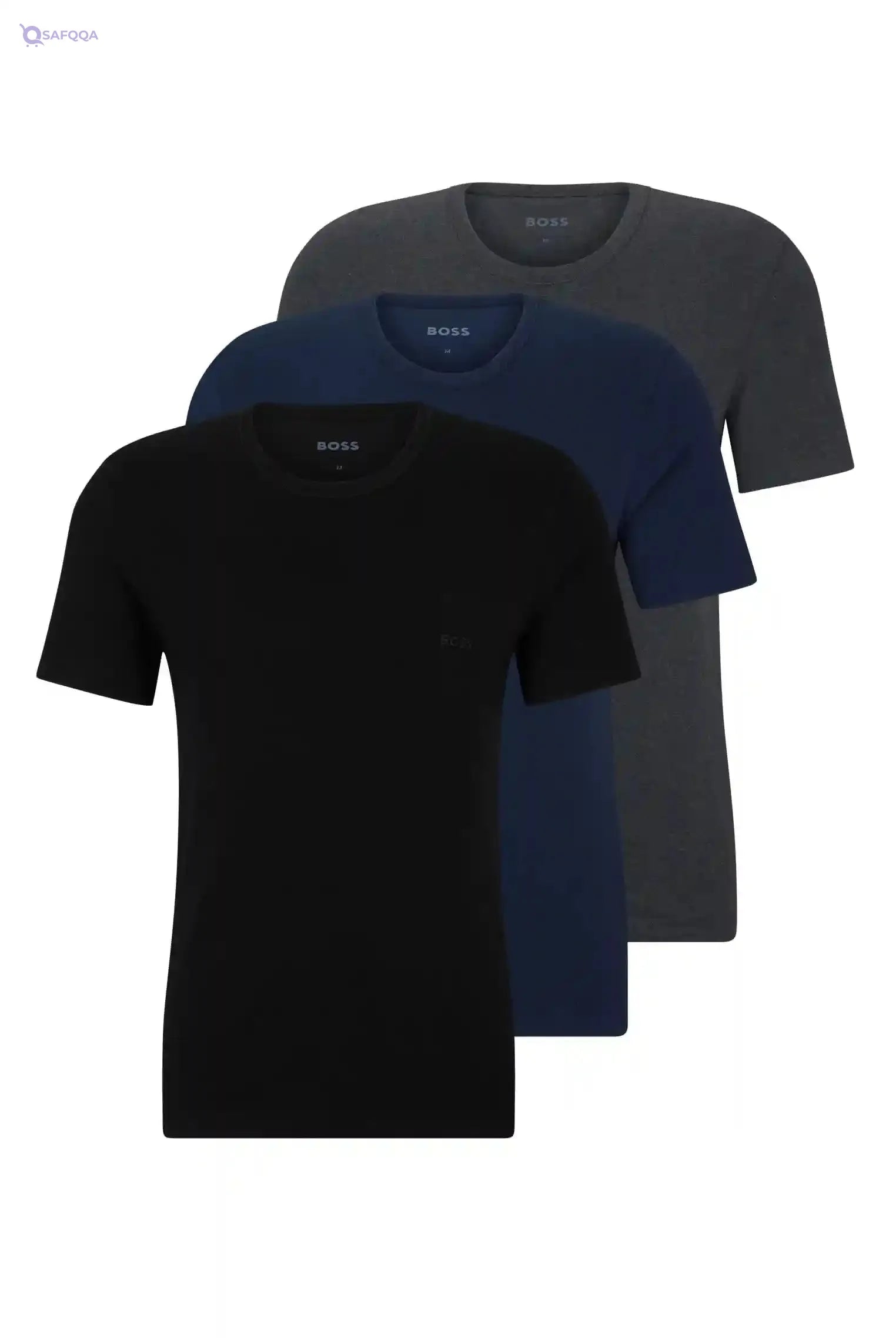 Boss T-Shirts For Mens ( Pack of 3 ) Soft and breathable fabric for all-day comfort - Safqqa