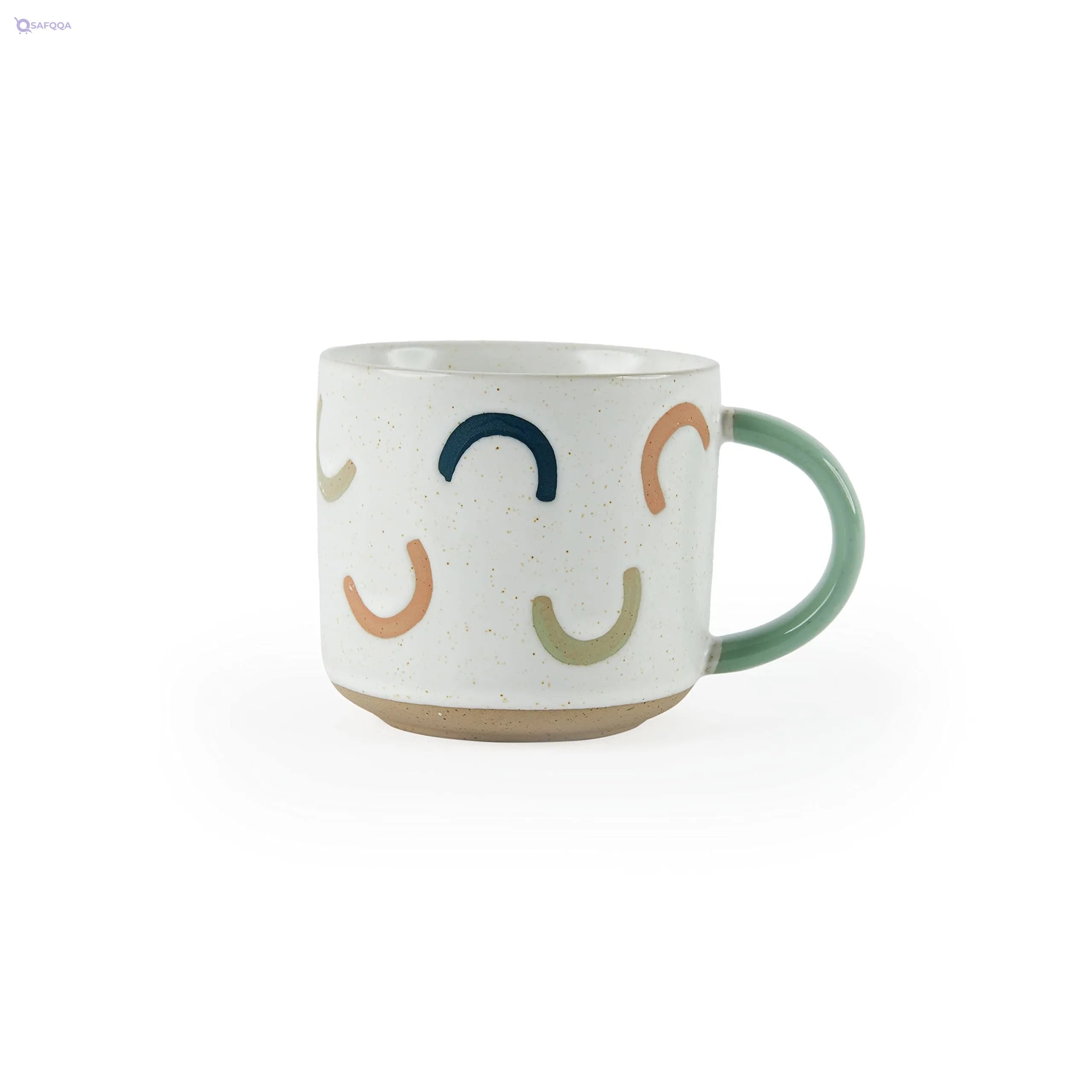 Prickly Pear Rainbow Mug – 350 ml Colorful Ceramic Cup - Safqqa