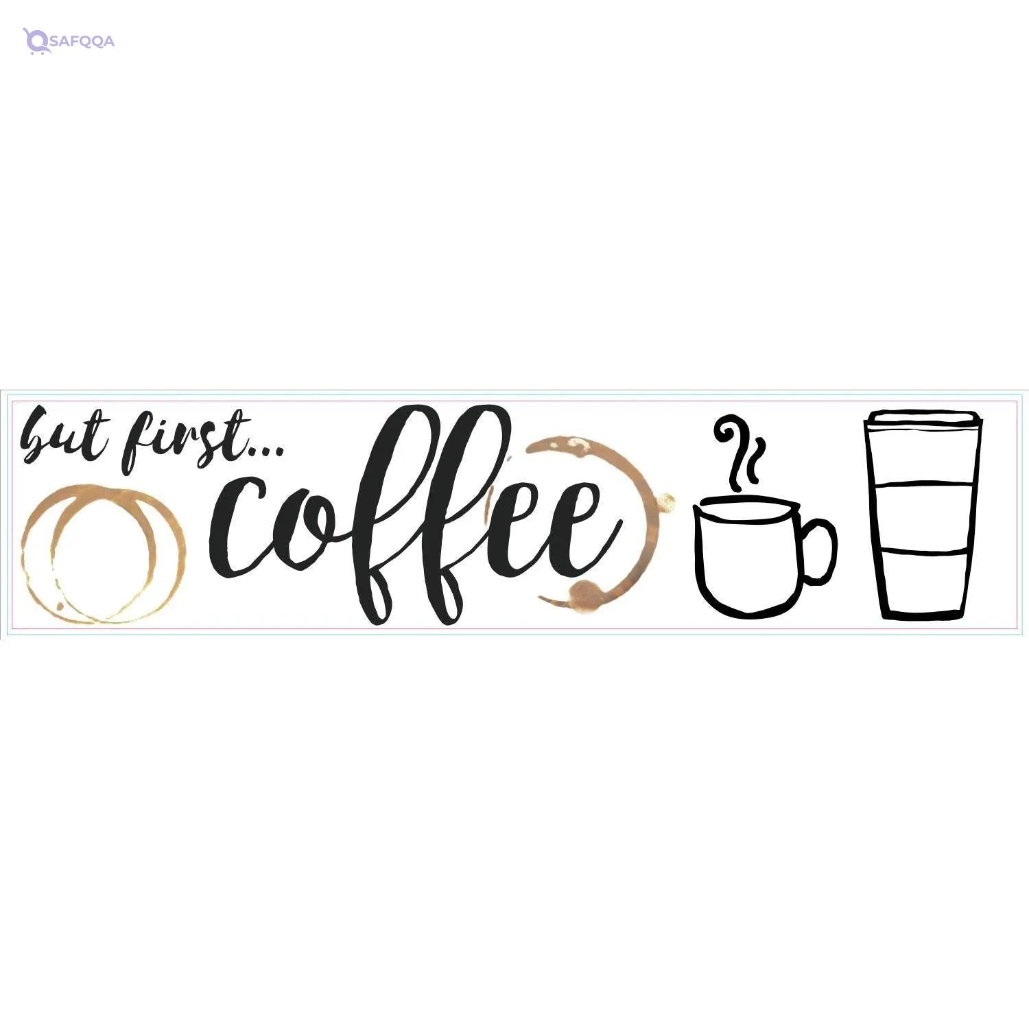 RoomMates “But First Coffee” Wall Decal – Peel & Stick - Safqqa
