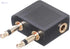 Keendex 1766 2 in 1 aux adapter - black - Safqqa