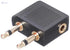 Keendex 1766 2 in 1 aux adapter - black - Safqqa