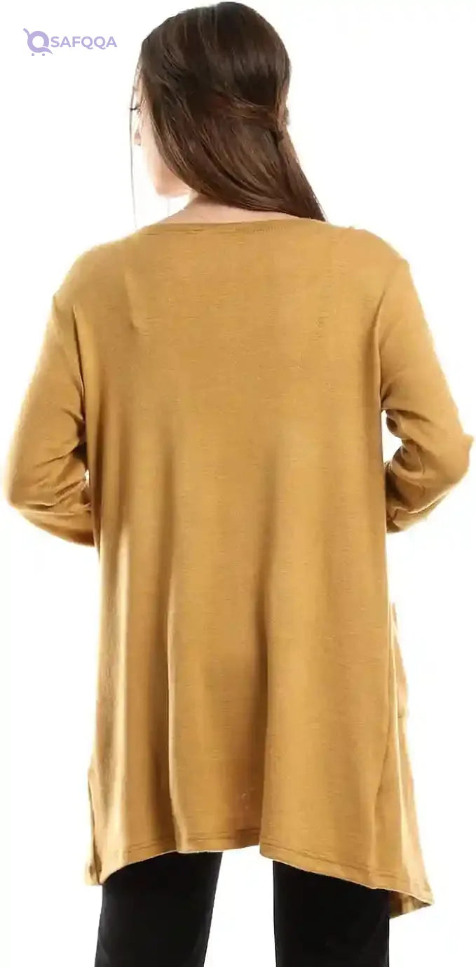 JAMILA Women's Short Cardigan with Front Pockets - Safqqa Egypt