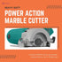 Sulfur Power Action MC1200 Marble Cutter Input 1200W 220-240V, 50Hz No Load Speed 12000/min, Blade Diameter 110mm Professional Quality (MC1200, Green) - Safqqa