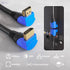KabelDirekt – 1m 270° Angle HDMI Cable 4K compatible with (HDMI 2.0a/b, 2.0, 1.4a, HDMI to HDMI, 4K@60HZ,1080p FullHD, UHD, Ultra HD, 3D, High Speed with Ethernet - Safqqa
