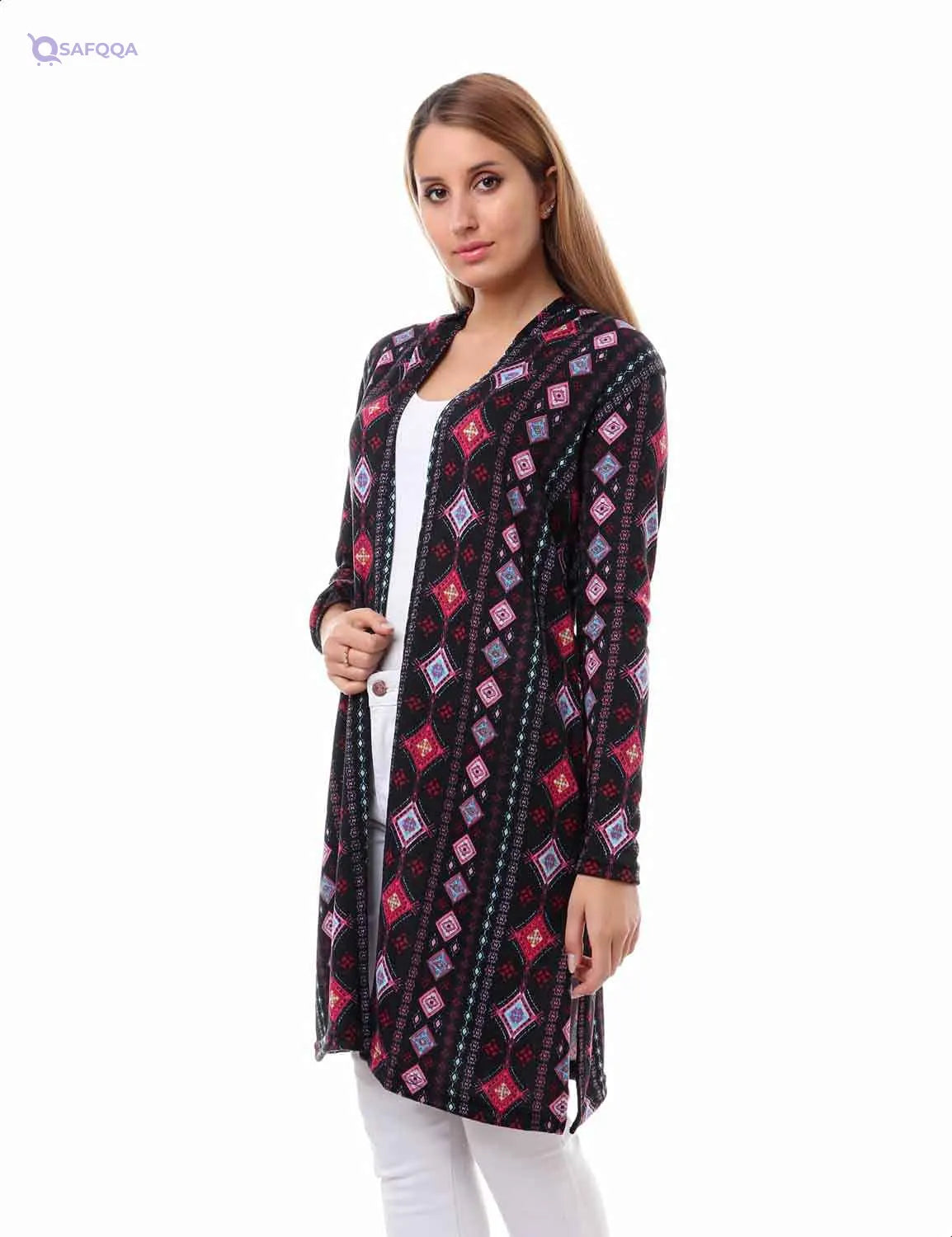 Andora Cardigan For Women Open-front design for easy wear Long sleeves with a relaxed fit. - Safqqa