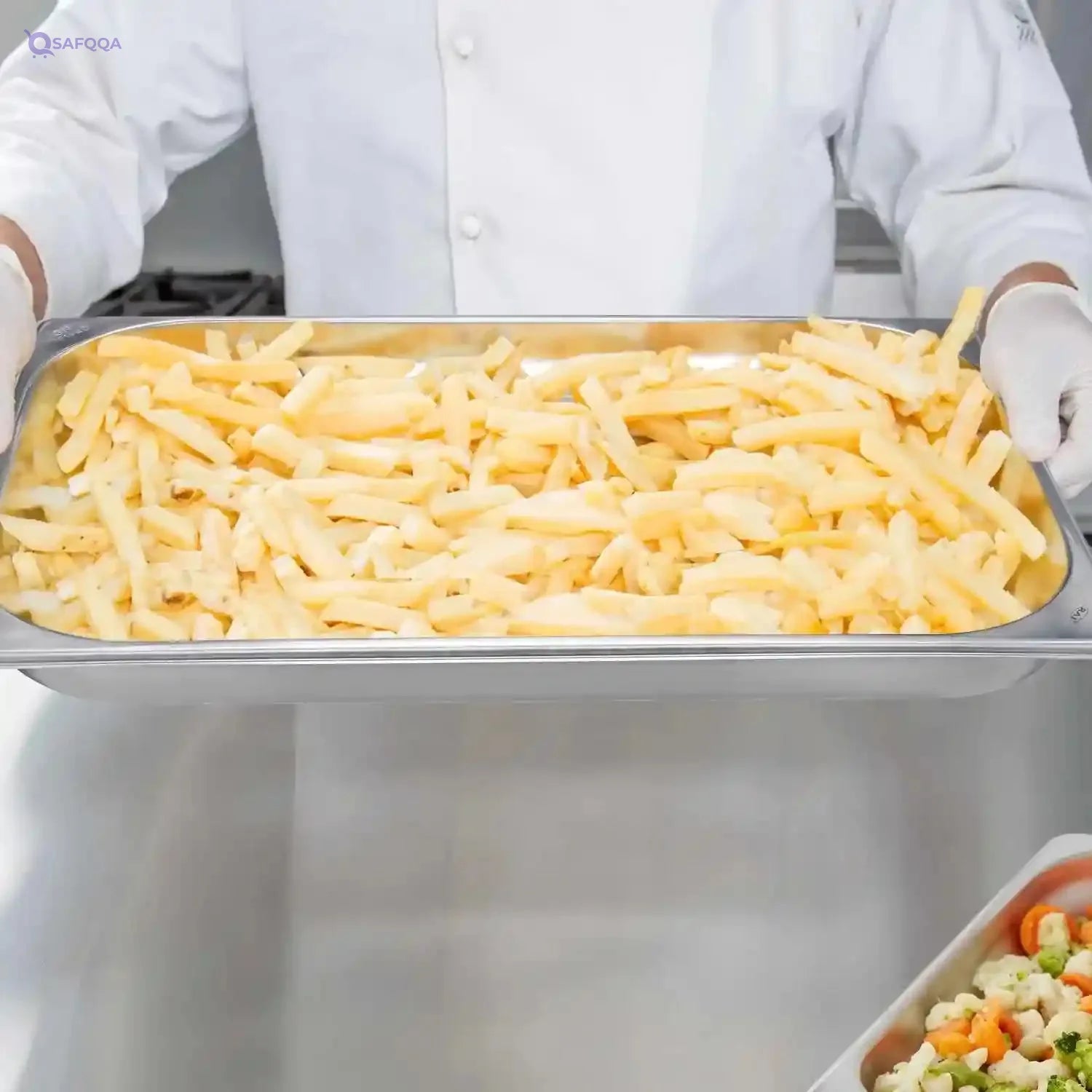 Raj Steel GN Pan, Silver 530X325X40 MM, CS5701 - Gastronorm Pan, Catering Pan, Food Warmer Pan, Food Storage Container - Safqqa