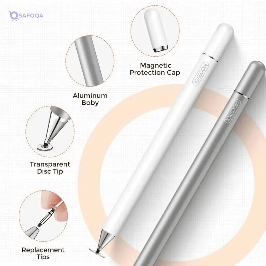 Joyroom JR-BP560S Capacitive Touchscreen Stylus Passive Capacitive Pen For iPad iPhone All Capacitiv Silver - Safqqa