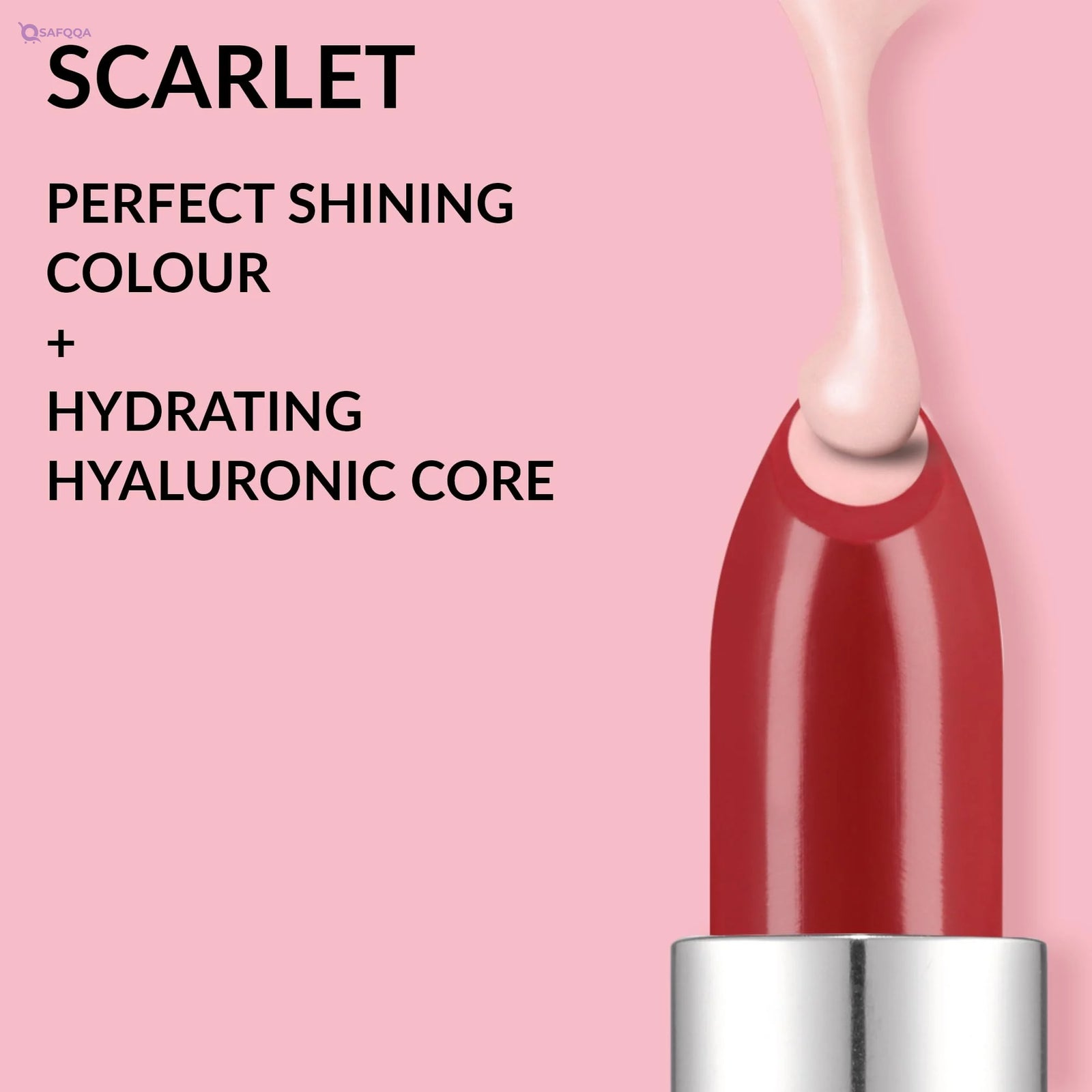 Avon Hydramatic Shine Lipstick 3.6 g, Scarlet - Safqqa