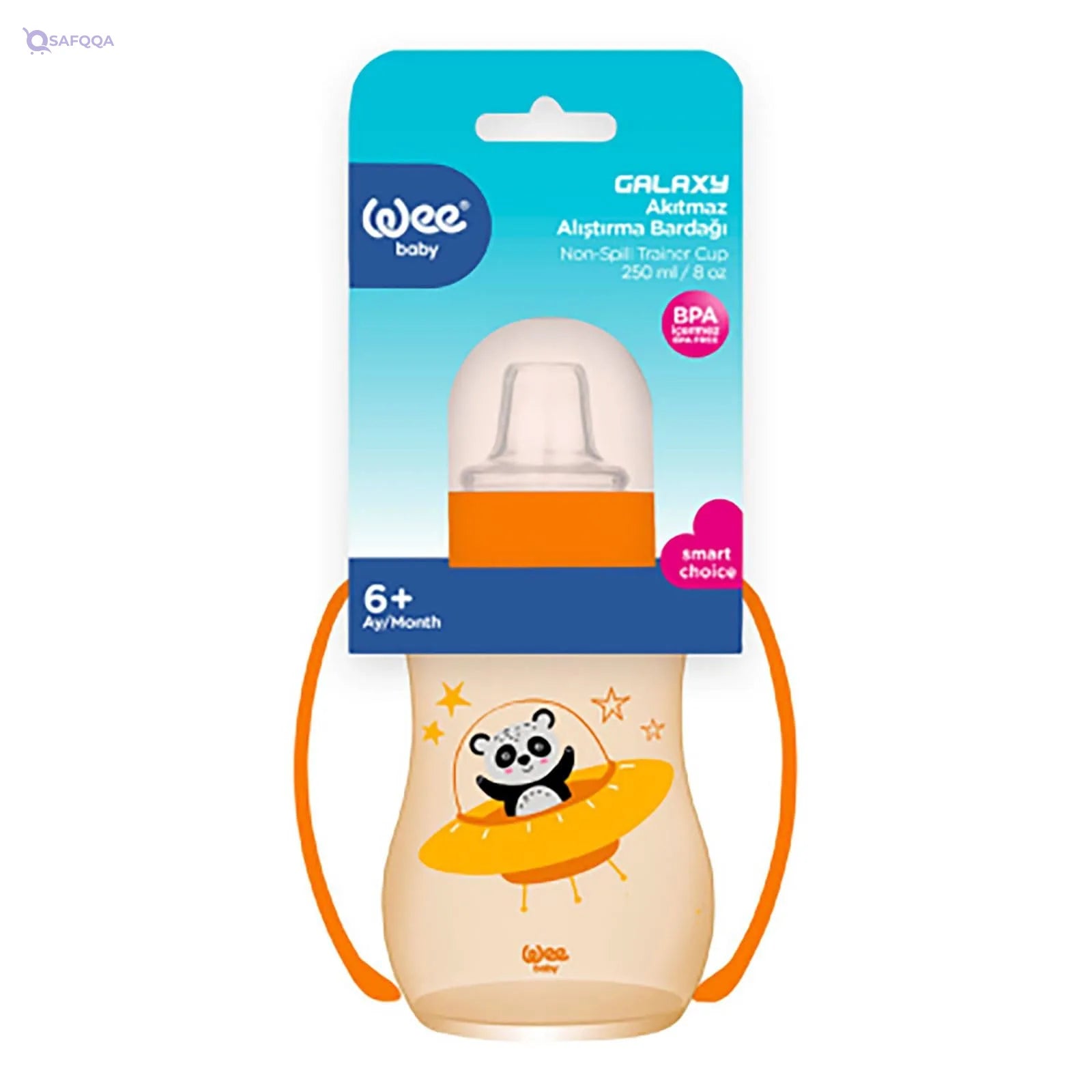 Wee Baby Cup – 250ml with Handles, 6+ Months - Safqqa