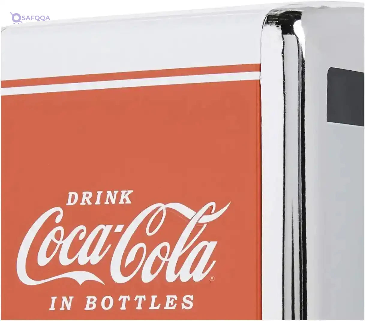 TableCraft Coca-Cola Salt and Pepper Shaker Set with Chrome Plated Metal Rack Small - Safqqa