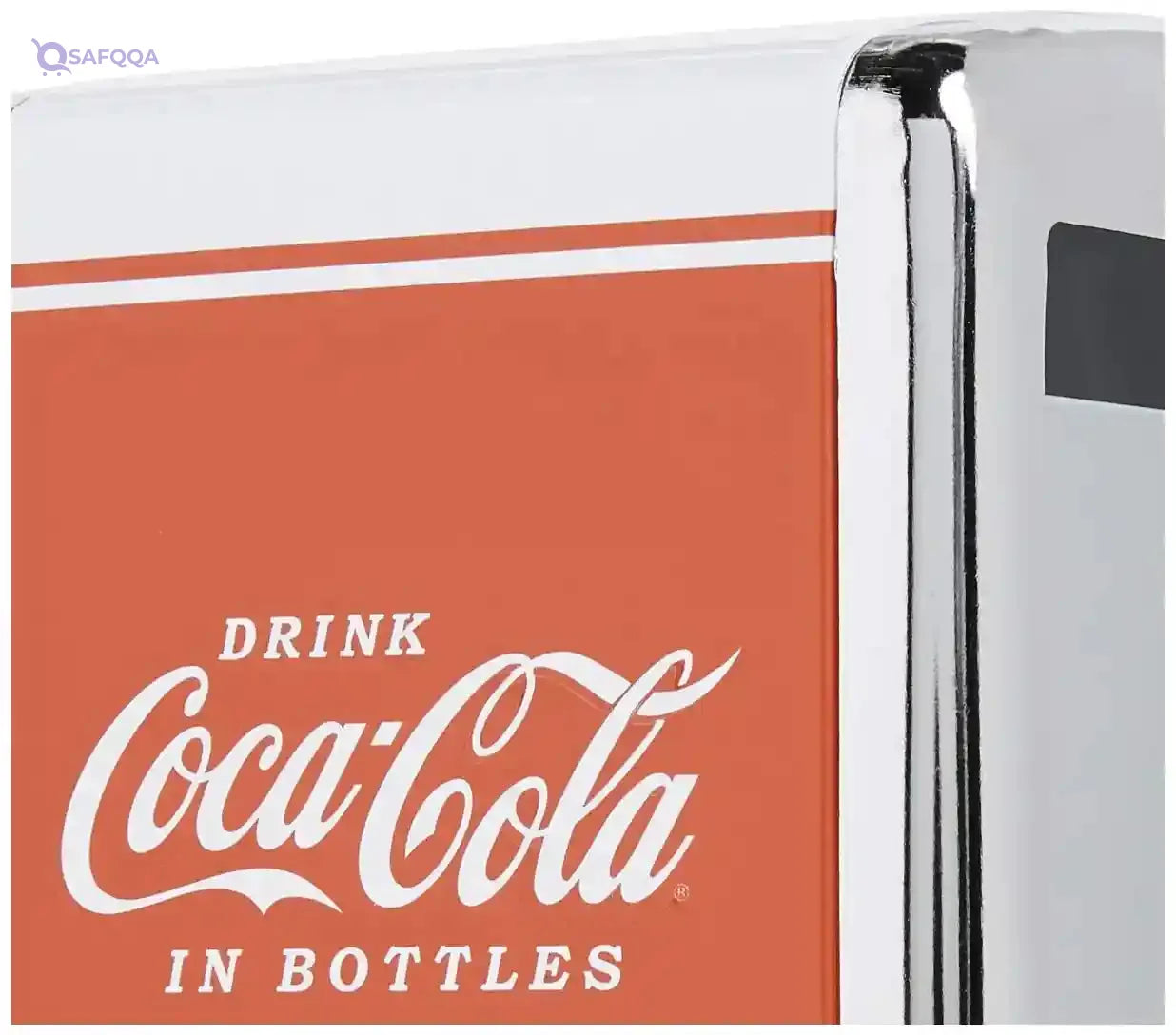 TableCraft Coca-Cola Salt and Pepper Shaker Set with Chrome Plated Metal Rack Small - Safqqa
