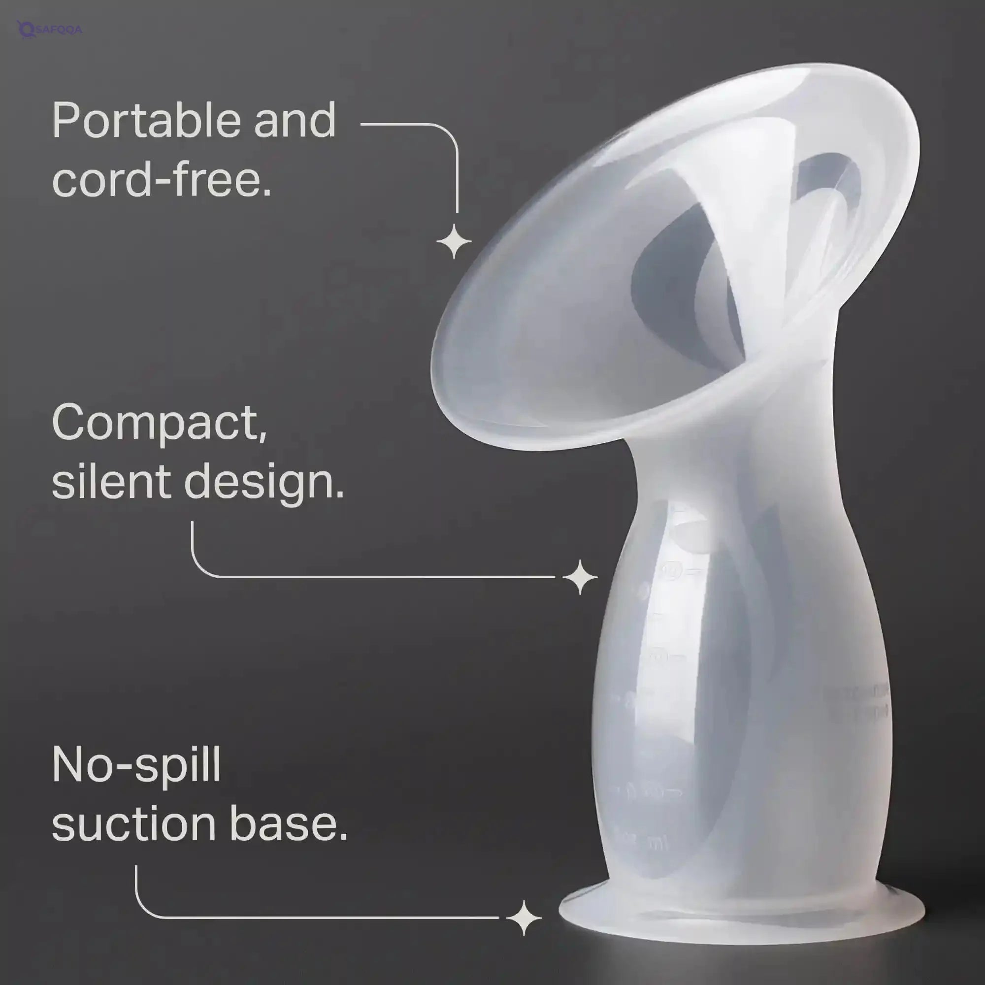 Tommee Tippee Silicone Manual Breast Pump and Let Down Catcher to Express, Includes Sterilising Lid, 100ml - Safqqa