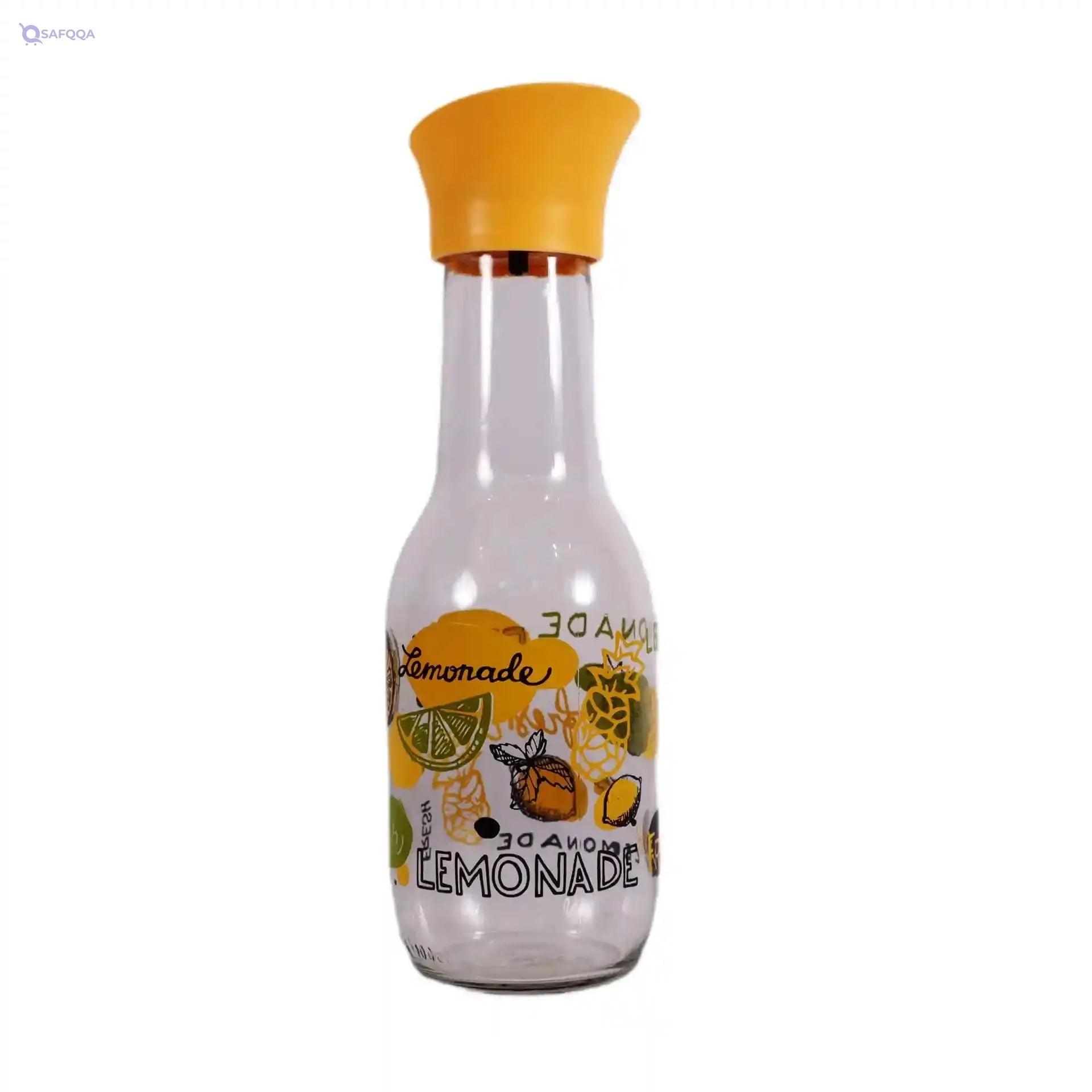 Herevin Decorated Carafe - 1 Liter Capacity, Glass Construction, Made in Turkey - Safqqa