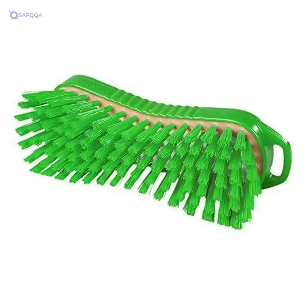 Maya Hand Scrub Brush Resin Set Stiff (210 x 70 mm) Green 95063 - Safqqa Egypt