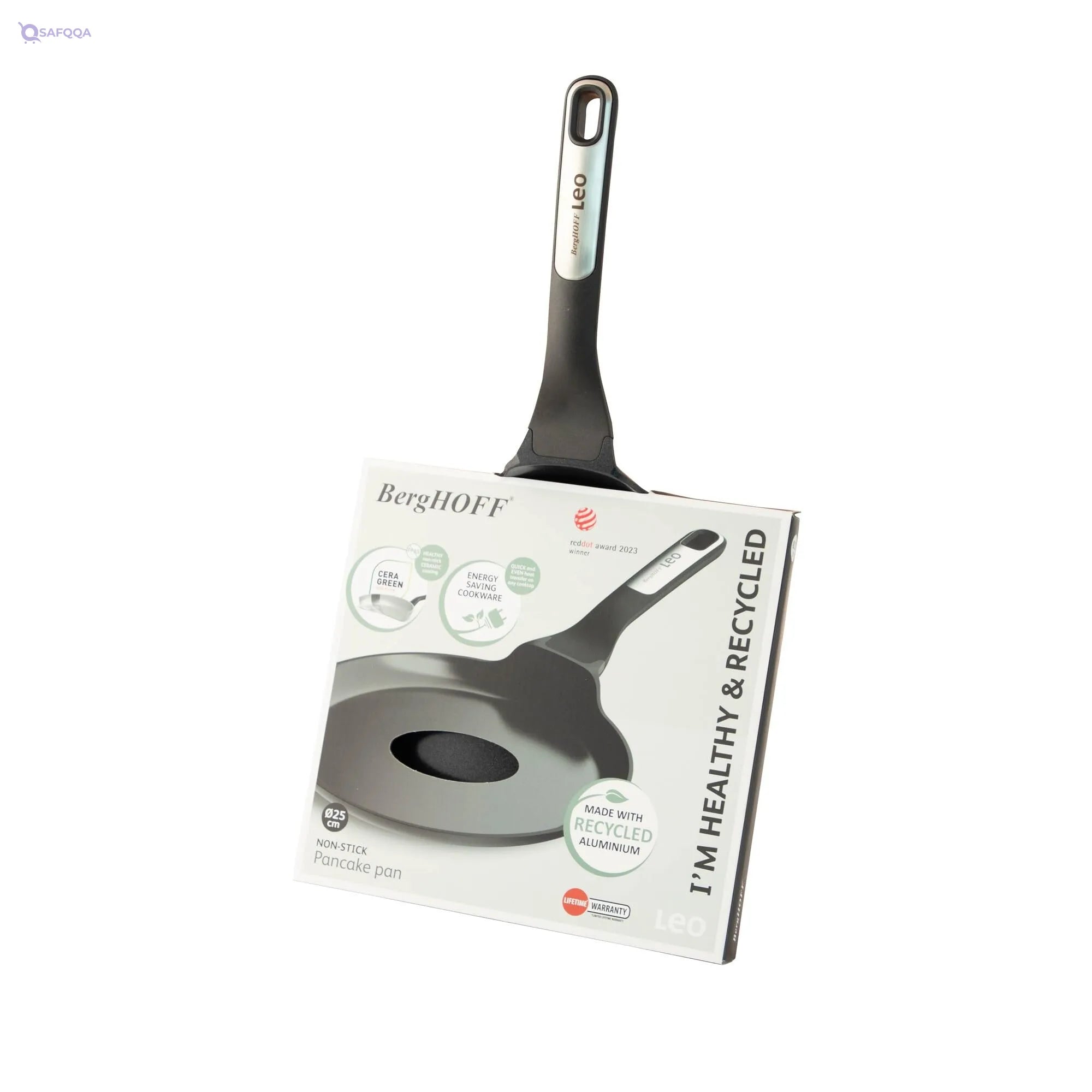 BergHOFF Leo Phantom 10in Nonstick Ceramic Pancake Pan - Safqqa