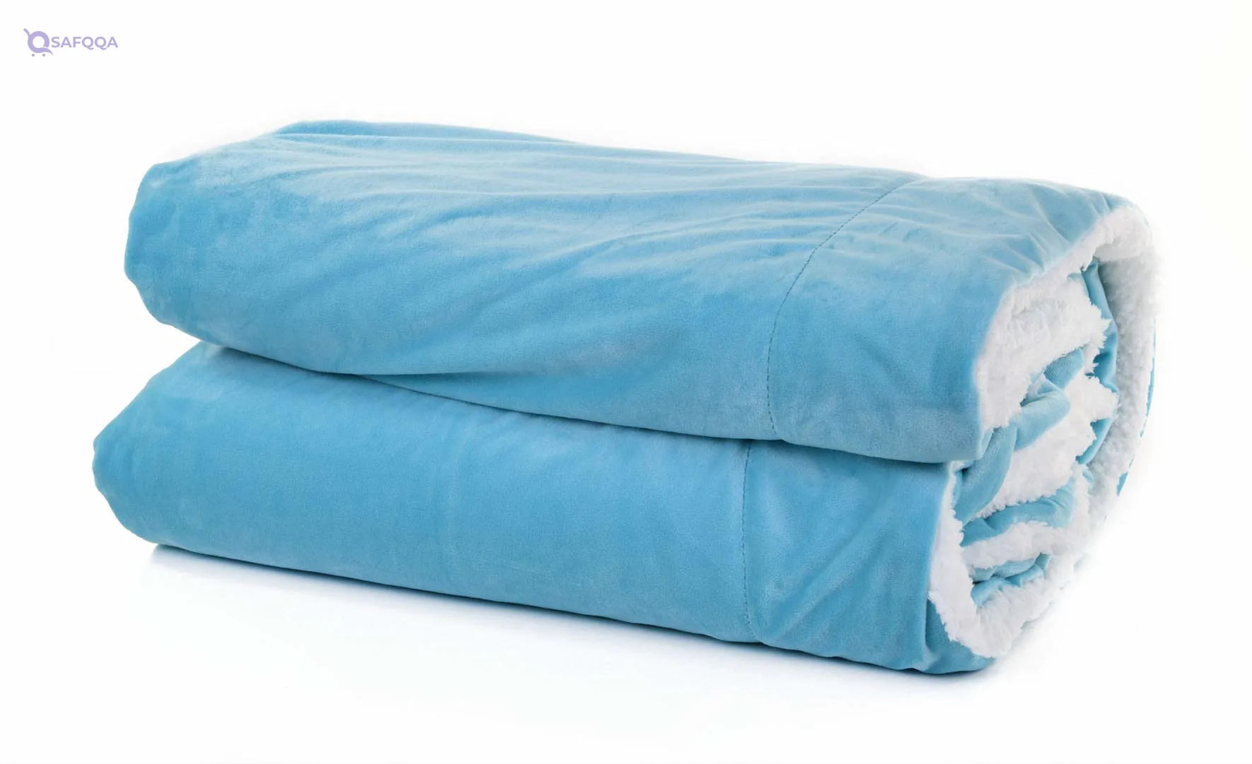 Mintra Home Sherpa Stripe Flannel Throw Blanket – 86” x 94 - Safqqa