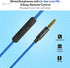 pTron Pride Lite HBE (High Bass Earphones) in Ear Wired Earphones with Mic, 10mm Powerful Driver for Stereo Audio, Noise Cancelling Headset with 1.2m Tangle-Free Cable & 3.5mm Aux - (Blue) - Safqqa Egypt