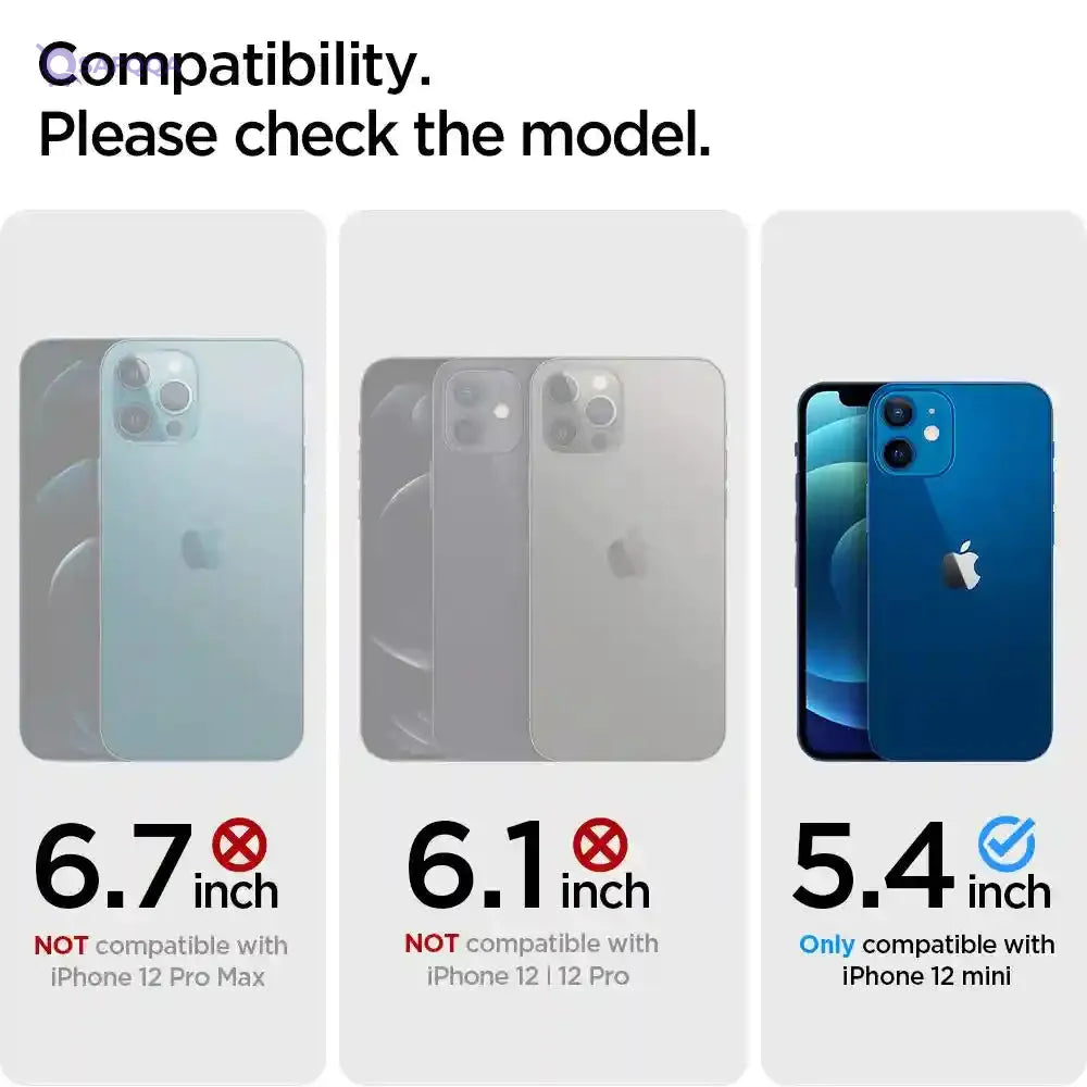 Spigen slim armor case for iphone 12 mini - black & navy - Safqqa Egypt