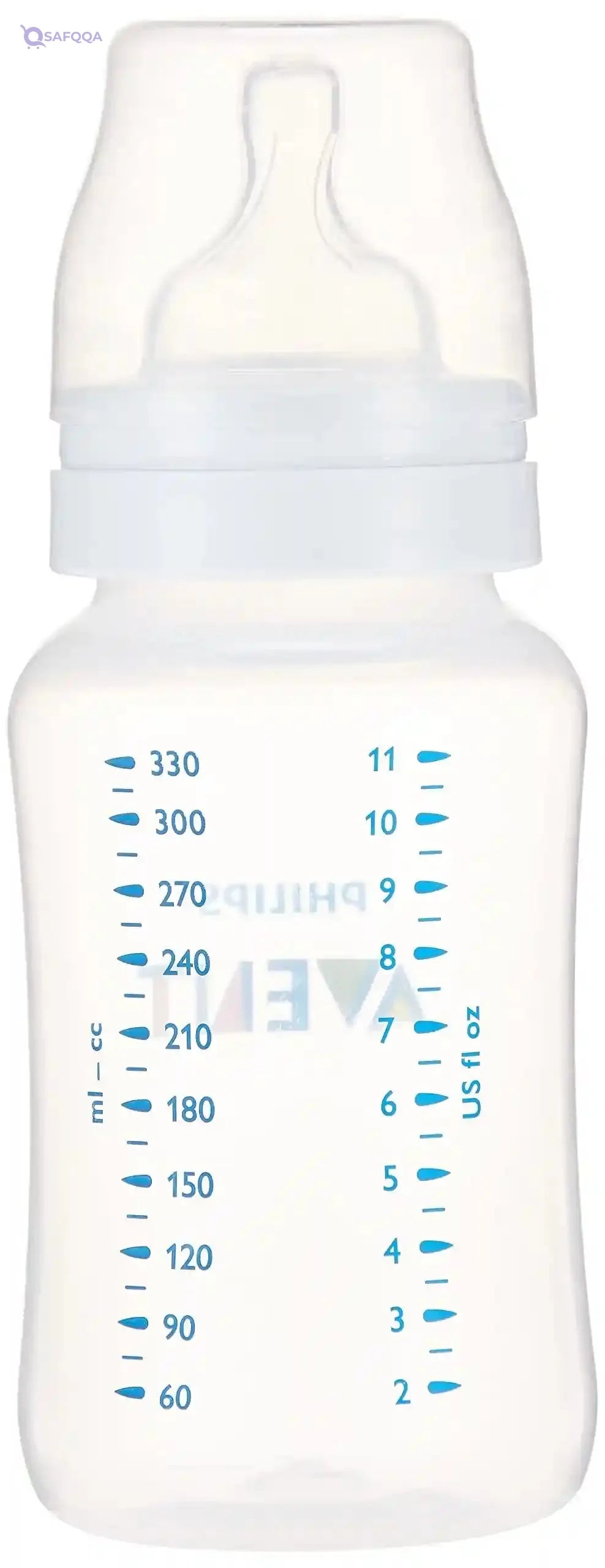 AVENT Philips Anti-colic (Reduces Discomfort) Baby Bottle 330ml White Color +3Months SCF816/61 - Safqqa Egypt