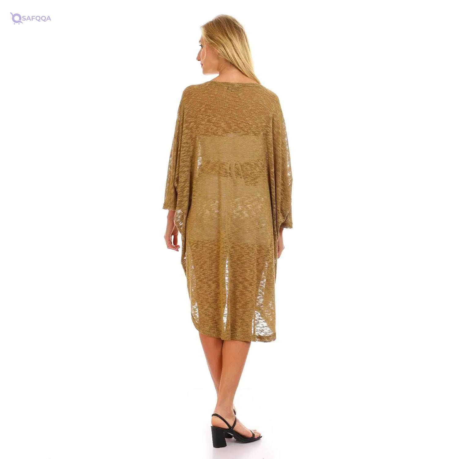 JAMILA Women Hooded Sleeveless Open Neckline Cover up OUTERWEAR - Safqqa Egypt